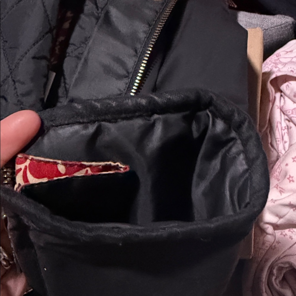 Barbour Black Utility Jacket with Patterned Lining - image 10